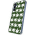 Marijuana Leaf White Pattern Galaxy A55 5G Clear Case