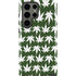 Marijuana Leaf White Pattern Galaxy S23 Ultra Pro Case