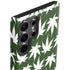 Marijuana Leaf White Pattern Galaxy S23 Ultra Pro Case