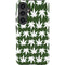 Marijuana Leaf White Pattern Galaxy S25 Impact Case