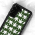 Marijuana Leaf White Pattern Galaxy S24 Plus Waterproof Case
