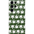 Marijuana Leaf White Pattern Galaxy S24 Ultra Skin