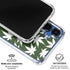 Marijuana Leaf White Pattern Galaxy S25 Plus Clear Case