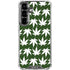 Marijuana Leaf White Pattern Galaxy S26 Clear Case