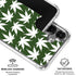 Marijuana Leaf White Pattern Galaxy S26 Clear Case