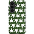 Marijuana Leaf White Pattern Galaxy S26 Plus Impact Case