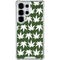 Marijuana Leaf White Pattern Galaxy S26 Ultra Clear Case