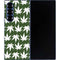 Marijuana Leaf White Pattern Galaxy Z Fold6 Skin