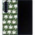 Marijuana Leaf White Pattern Galaxy Z Fold6 Skin