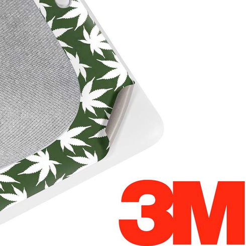 Marijuana Leaf White Pattern Google Home Hub Skin