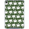 Marijuana Leaf White Pattern iPad 11th Gen (2025) Clear Case