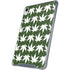 Marijuana Leaf White Pattern iPad 11th Gen (2025) Clear Case