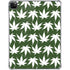 Marijuana Leaf White Pattern iPad Pro 11in (2024) Clear Case