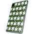 Marijuana Leaf White Pattern iPad Cases