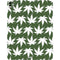 Marijuana Leaf White Pattern iPad Pro 13in M4 (2024) Skin