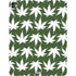 Marijuana Leaf White Pattern iPad Pro 13in M4 (2024) Skin