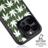 Marijuana Leaf White Pattern iPhone 14 Pro Max Kickstand Case