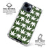 Marijuana Leaf White Pattern iPhone 15 Clear Case
