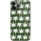 Marijuana Leaf White Pattern iPhone 15 Pro Max Skin