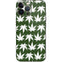 Marijuana Leaf White Pattern iPhone 15 Pro Max Skin