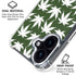 Marijuana Leaf White Pattern iPhone 16 Clear Case