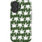 Marijuana Leaf White Pattern iPhone 16 Impact Case