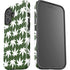 Marijuana Leaf White Pattern iPhone 16 Impact Case