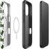 Marijuana Leaf White Pattern iPhone 16 Plus Magsafe Impact Case