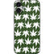 Marijuana Leaf White Pattern iPhone 16 Plus Skin