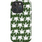 Marijuana Leaf White Pattern iPhone 16 Pro Magsafe Impact Case