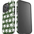Marijuana Leaf White Pattern iPhone 16 Pro Max Impact Case