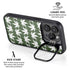 Marijuana Leaf White Pattern iPhone 16 Pro Max Kickstand Case