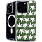 Marijuana Leaf White Pattern iPhone 16 Pro Max MagSafe Case