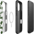 Marijuana Leaf White Pattern iPhone 16 Pro Max Magsafe Impact Case