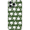 Marijuana Leaf White Pattern iPhone 16 Pro Max Skin