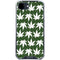 Marijuana Leaf White Pattern iPhone 16e Clear Case