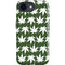 Marijuana Leaf White Pattern iPhone 16e Impact Case