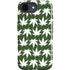 Marijuana Leaf White Pattern iPhone 16e Impact Case