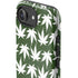 Marijuana Leaf White Pattern iPhone 16e Impact Case