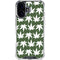 Marijuana Leaf White Pattern iPhone 17 Clear Case