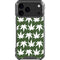 Marijuana Leaf White Pattern iPhone 18 Pro Max Clear Case