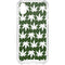 Marijuana Leaf White Pattern iPhone XS Clear Case