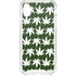 Marijuana Leaf White Pattern iPhone XS Clear Case