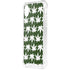 Marijuana Leaf White Pattern iPhone XS Clear Case