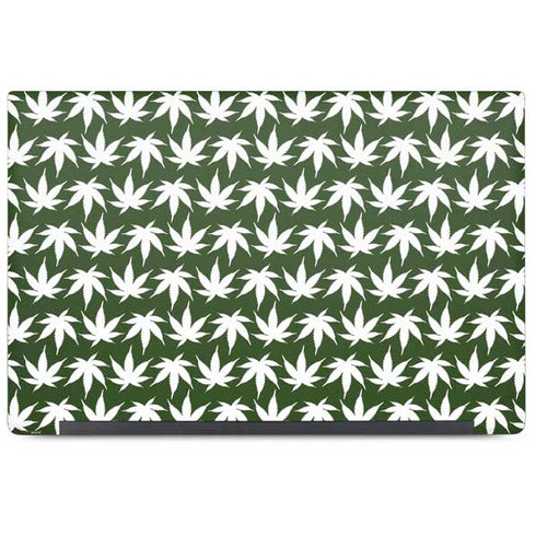 Marijuana Leaf White Pattern Dell Latitude Skin