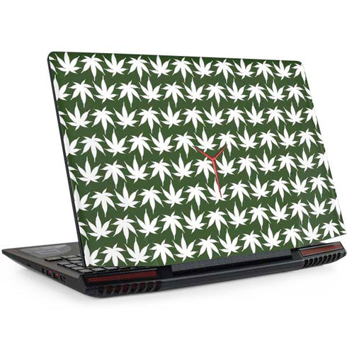 Marijuana Leaf White Pattern Legion Y720 Skin