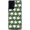 Marijuana Leaf White Pattern Moto G Power 5G (2024) Clear Case