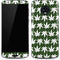 Marijuana Leaf White Pattern Moto G6 Skin