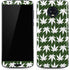 Marijuana Leaf White Pattern Moto G6 Skin
