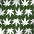 Marijuana Leaf White Pattern Moto G6 Skin